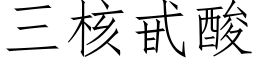 三核甙酸 (仿宋矢量字库)