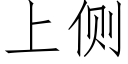 上側 (仿宋矢量字庫)