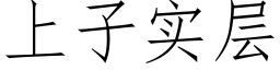 上子实层 (仿宋矢量字库)