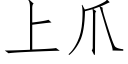 上爪 (仿宋矢量字庫)