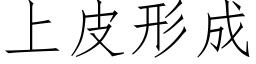 上皮形成 (仿宋矢量字库)