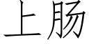 上肠 (仿宋矢量字库)