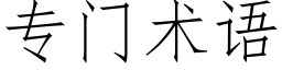 专门术语 (仿宋矢量字库)