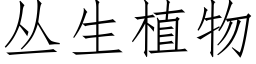 丛生植物 (仿宋矢量字库)