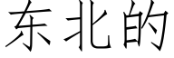 東北的 (仿宋矢量字庫)