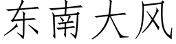 东南大风 (仿宋矢量字库)