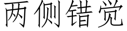 兩側錯覺 (仿宋矢量字庫)