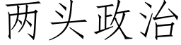 兩頭政治 (仿宋矢量字庫)