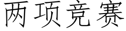 兩項競賽 (仿宋矢量字庫)