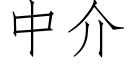 中介 (仿宋矢量字库)