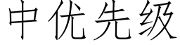 中優先級 (仿宋矢量字庫)