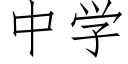 中学 (仿宋矢量字库)