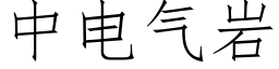 中電氣岩 (仿宋矢量字庫)