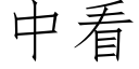 中看 (仿宋矢量字庫)