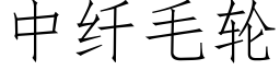 中纖毛輪 (仿宋矢量字庫)