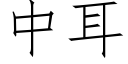 中耳 (仿宋矢量字库)