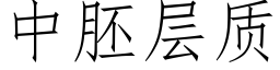 中胚層質 (仿宋矢量字庫)