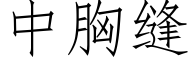 中胸縫 (仿宋矢量字庫)