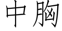 中胸 (仿宋矢量字库)