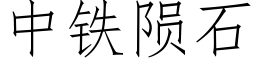 中铁陨石 (仿宋矢量字库)