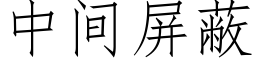 中间屏蔽 (仿宋矢量字库)