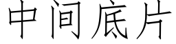 中間底片 (仿宋矢量字庫)