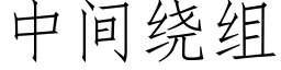 中間繞組 (仿宋矢量字庫)