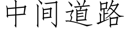 中間道路 (仿宋矢量字庫)