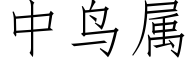 中鳥屬 (仿宋矢量字庫)
