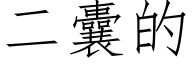 二囊的 (仿宋矢量字库)