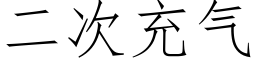 二次充气 (仿宋矢量字库)