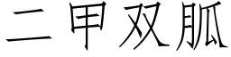 二甲双胍 (仿宋矢量字库)