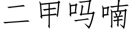 二甲吗喃 (仿宋矢量字库)