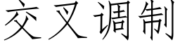 交叉調制 (仿宋矢量字庫)