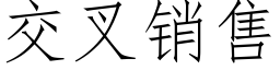 交叉銷售 (仿宋矢量字庫)