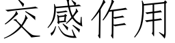 交感作用 (仿宋矢量字库)