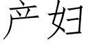 产妇 (仿宋矢量字库)