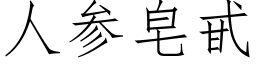 人參皂甙 (仿宋矢量字庫)