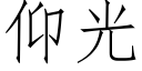 仰光 (仿宋矢量字库)