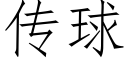 传球 (仿宋矢量字库)