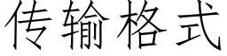 传输格式 (仿宋矢量字库)