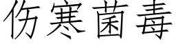 伤寒菌毒 (仿宋矢量字库)