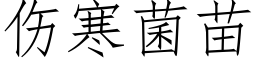 伤寒菌苗 (仿宋矢量字库)