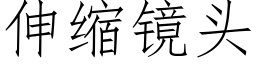 伸縮鏡頭 (仿宋矢量字庫)