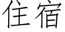 住宿 (仿宋矢量字库)