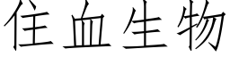 住血生物 (仿宋矢量字库)