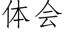 体会 (仿宋矢量字库)