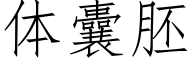 體囊胚 (仿宋矢量字庫)