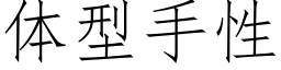 体型手性 (仿宋矢量字库)