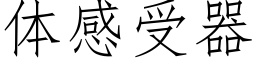 体感受器 (仿宋矢量字库)